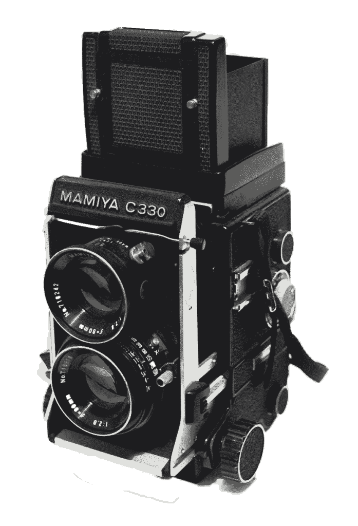 Appareil photo mamiya C330 à l'atelier Cadet Roussel